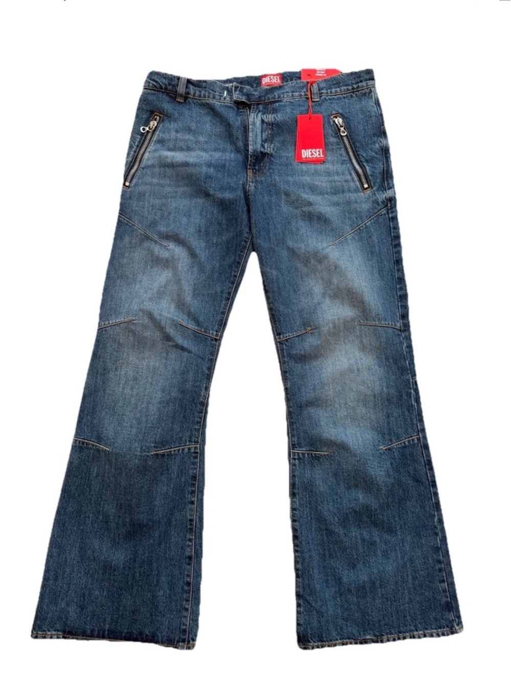 $450 D-ismis-s OHJAW Nonstretch Straight Leg Jeans Blue Denim W34 L32 34x32